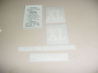 homelite xl12 chainsaw decal  16 50 buy