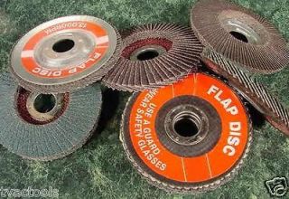 10pc 4 1/2 FLAP DISC SANDING GRINDING WHEEL 40 GRIT Paper made in 