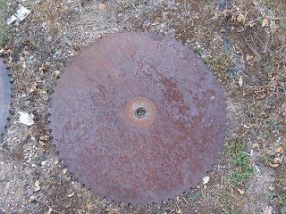 Large Sawmill Buzz Saw Blade 30 1/2 Diameter Solid Sawblade