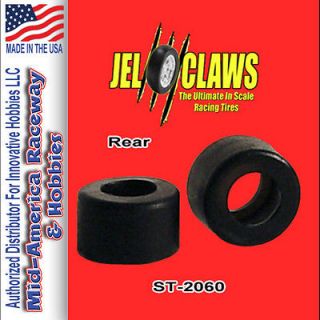 ST2060   HO 1/64 Scale Jel Claws Slot Car Tire. AFX Super G+, Rears