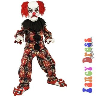 KIDS SCARY CLOWN PENNYWISE Boys AGE 10   12 YEARS Halloween Children 