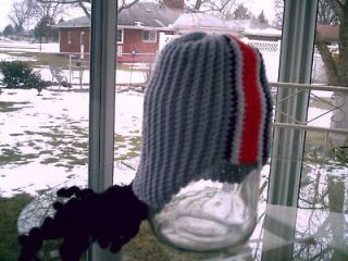 crochet pattern osu football helmet with dreadlocks 
