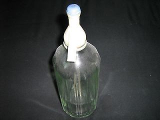 antique seltzer bottle blank fancy clear made in england time