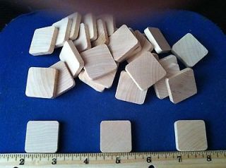 50   1  Square Wooden Scrabble Tiles/Crafts/W​ood Pieces/Unfinis 