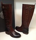 Vince Camuto Fido brandy brown leather studded tall boots NEW