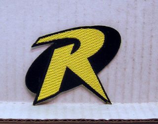 ROBIN R Uniform Logo  BATMAN Animated Series 3.5 Patch (BMPA RB01)