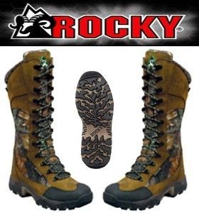 rocky mens striker waterproof snakeproof hunting boots 