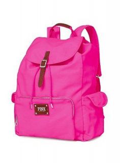 nwt victorias secret pink backpack neon pink