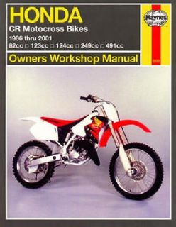 1986 2001 honda cr 80 125 250 500 repair manual