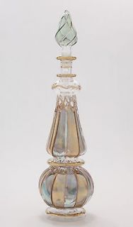 Egyptian Perfume Bottles   Blown Glass Genie Style Bottle   Hand 