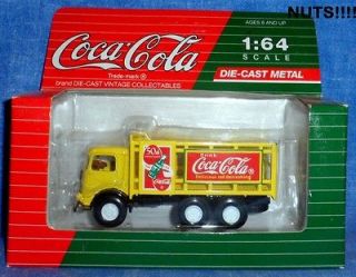 Coca Cola Mack Model CJ 164 scale Delivery Truck Yellow Stake 50th 