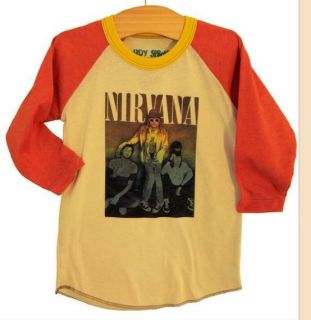 new rowdy sprout nirvana vintage kids long sleeve shirt