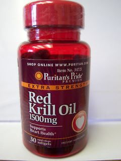 Red Krill Oil 1500 mg., Extra Strength, Supports Heart Health