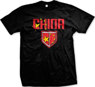   Mens T Shirt Chinese Flag Stars Country Pride Culture Heritage Tee