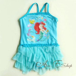   Ariel Mermaid Tutu Swimsuit Bathing Tankini Swim Costume 12M 2T 3T 4T