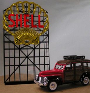 Shell Oil Animated Billboard #7781 HO/O Scale Miller Engineering New