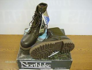 Northlake, Mens 8 Insulated Boot, Safari Leather/Cordur​a   NEW 
