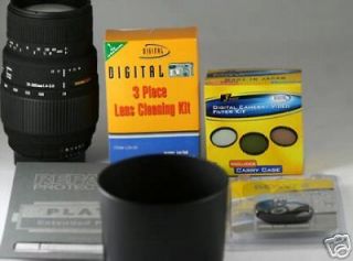 Newly listed SIGMA 70 300mm LENS KIT With 3 Filters For NIKON D3200 