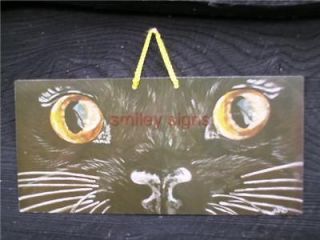 pet related smiley signs cats eyes garden wp17 31 time