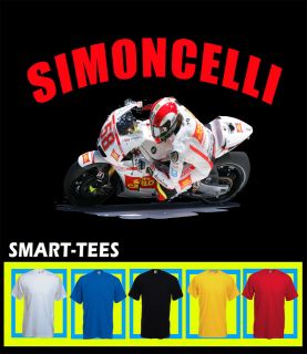 MARCO SIMONCELLI MOTO GP T SHIRT ALL SIZES COLOURS AVAILABLE