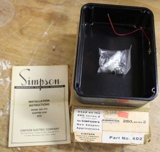 NOS Simpson 402 Adaptor Case Kit for 260 2 Meter   New in Box