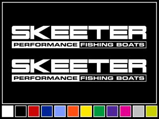 12 SKEETER PERFORMANCE Decals Vinyl Stickers Boat Outboard Motor 