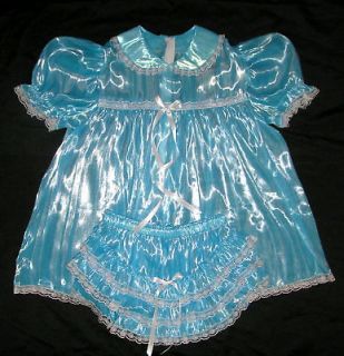 adult sissy baby super shin mirror baby dress aqua s
