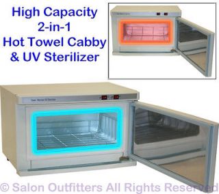   Hot Towel Warmer Cabinet UV Sterilizer Nail Spa Beauty Salon Equipment