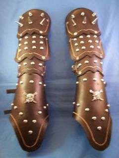 medieval leather spike gauntlet gauntlets sca larp 