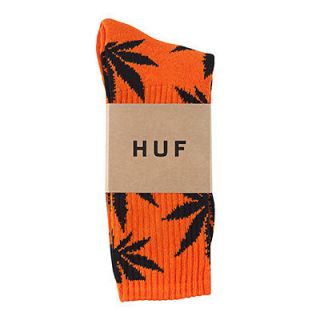 huf plant life socks weed print socks Halloween pack orange black