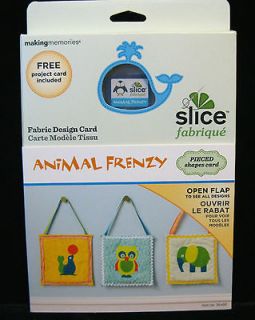 Slice Fabric Design Card Animal Frenzy Fabrique Making Memories 