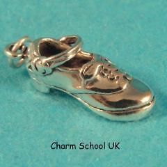 irish dance hard shoe charm 3d sterling silver charms