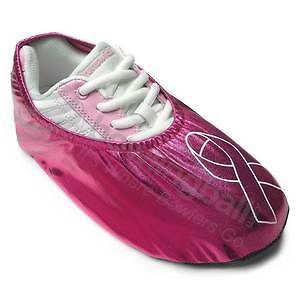 Brunswick Defense Bowling Shoe Cover Pair Pink Breast Cancer New Free 