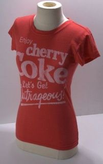 coca cola red cherry coke tee shirt junior 3332 more