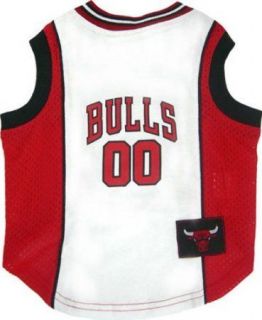 5238LG Chicago Bulls Licensed Mesh Dog Tank Jersey Clothes L Large 