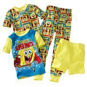nwt new boys super spongebob pajamas set 4 6 8 10 12