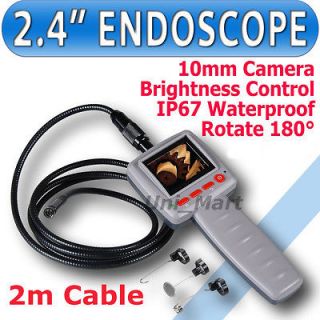 LCD Video Inspection Camera Borescope Endoscope Snake Pipe 2m 