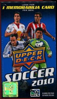 2010 UPPER DECK SOCCER SEALED BLASTER BOX LOT jersey MLS hope solo 