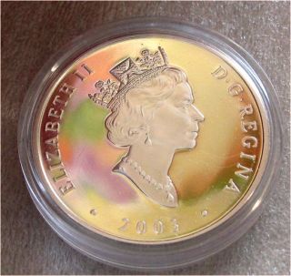 CANADA SILVER COIN $20 DOLLARS LAKE LOUISE / ROCKY MOUNTAINS 2003 