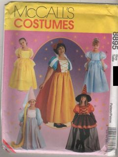   Sewing Pattern McCalls Costume Girls Snow White Rapunzel Witch 7 8 10