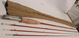 Granger Special Bamboo Fly Rod 9ft 3 piece 2 tip Rare Great condition