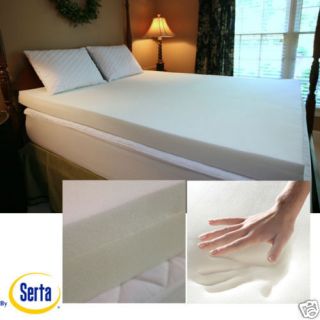 Newly listed Queen Serta 4 Memory Foam Bed Mattress Topper Sleep