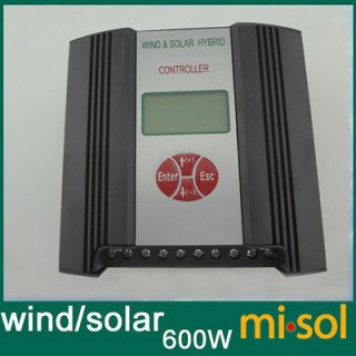 hybrid wind solar charge controller 600w regulator 48v from china