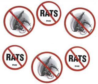 six 06 no rat breeding union hard hat stickers decals