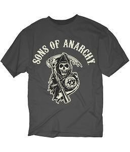 sons of anarchy logo patch grey t shirt new s m l xl 2xl