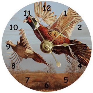 new beautiful pheasants flying cd clock  6