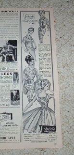 1962 ad  Fredericks of Hollywood SEXY Girl fashions Chanel Suit 