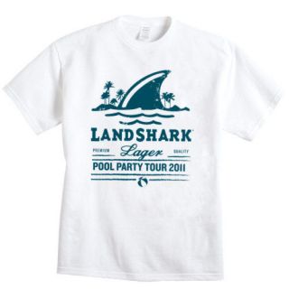 land shark lager pool party tour 2011 t shirt size l