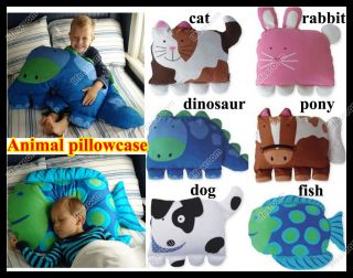 Baby Kids Toddler Cartoon Animal Pillowcase Standard Sham Sleep Pillow 