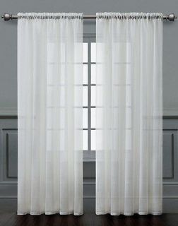 Newly listed Four (4) Maria Sheer Voile Panels, each 60 x 90 White
